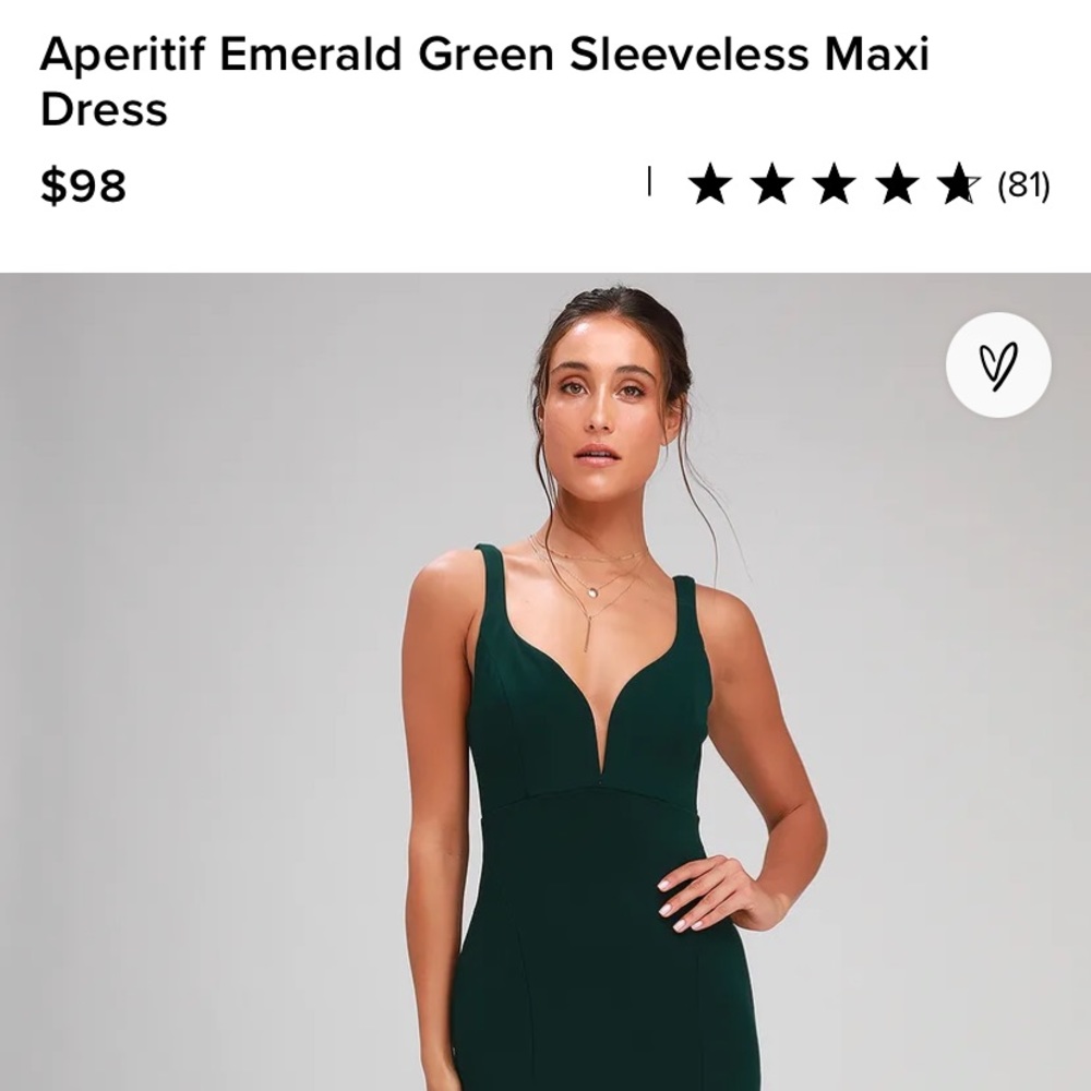 Aperitif Emerald Green Sleeveless Maxi Dress